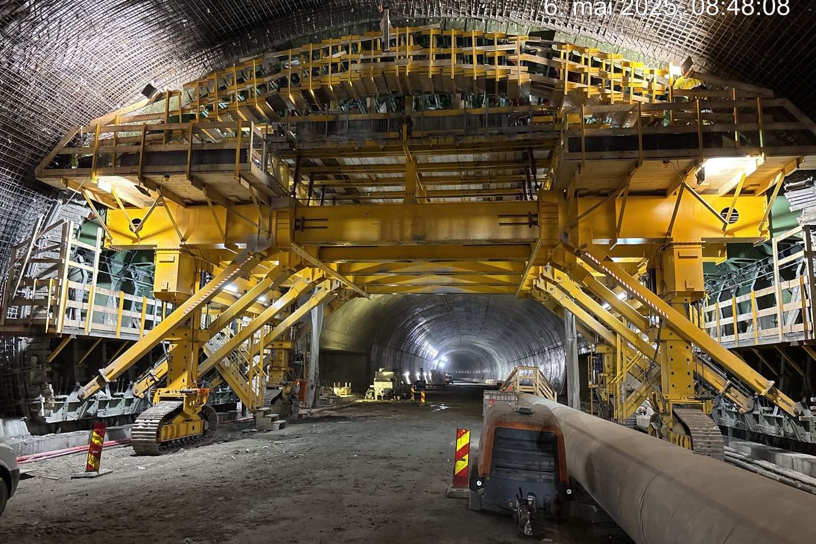 Foto som viser støpevognen.