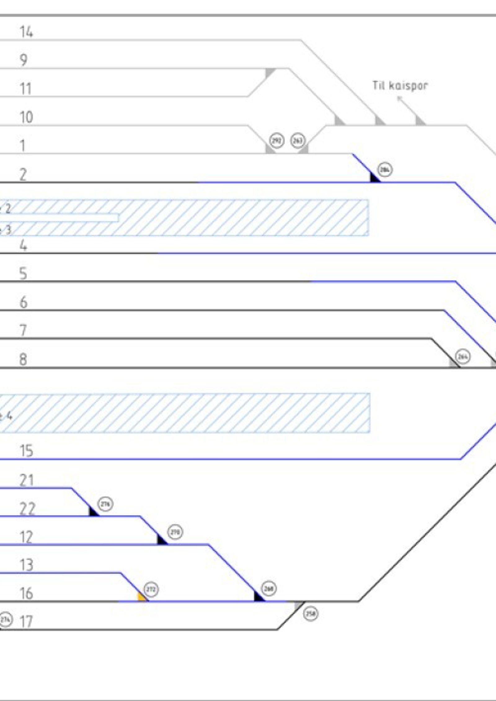Track plan Narvik terminal Fagernes