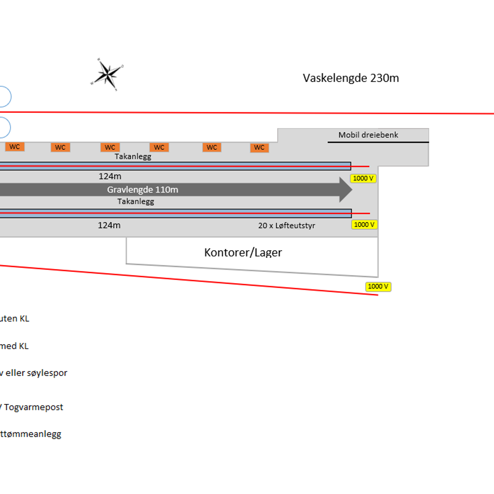Track plan for Bergen Maintenance Facility
