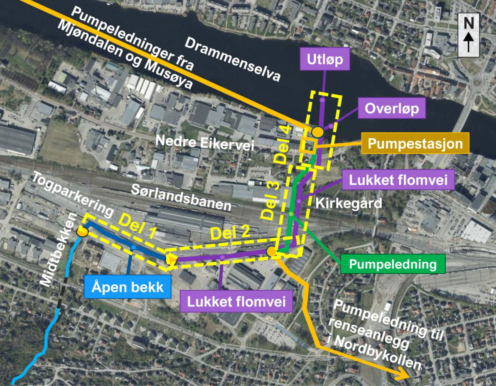 Kart over området.