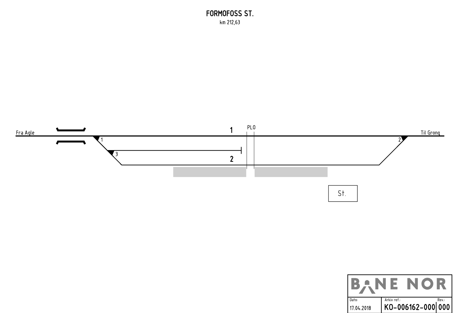 Sporplan Formofoss Tømmerterminal