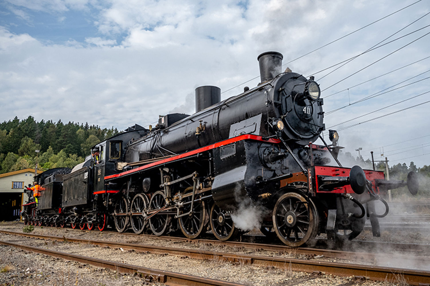 Gammelt damplokomotiv