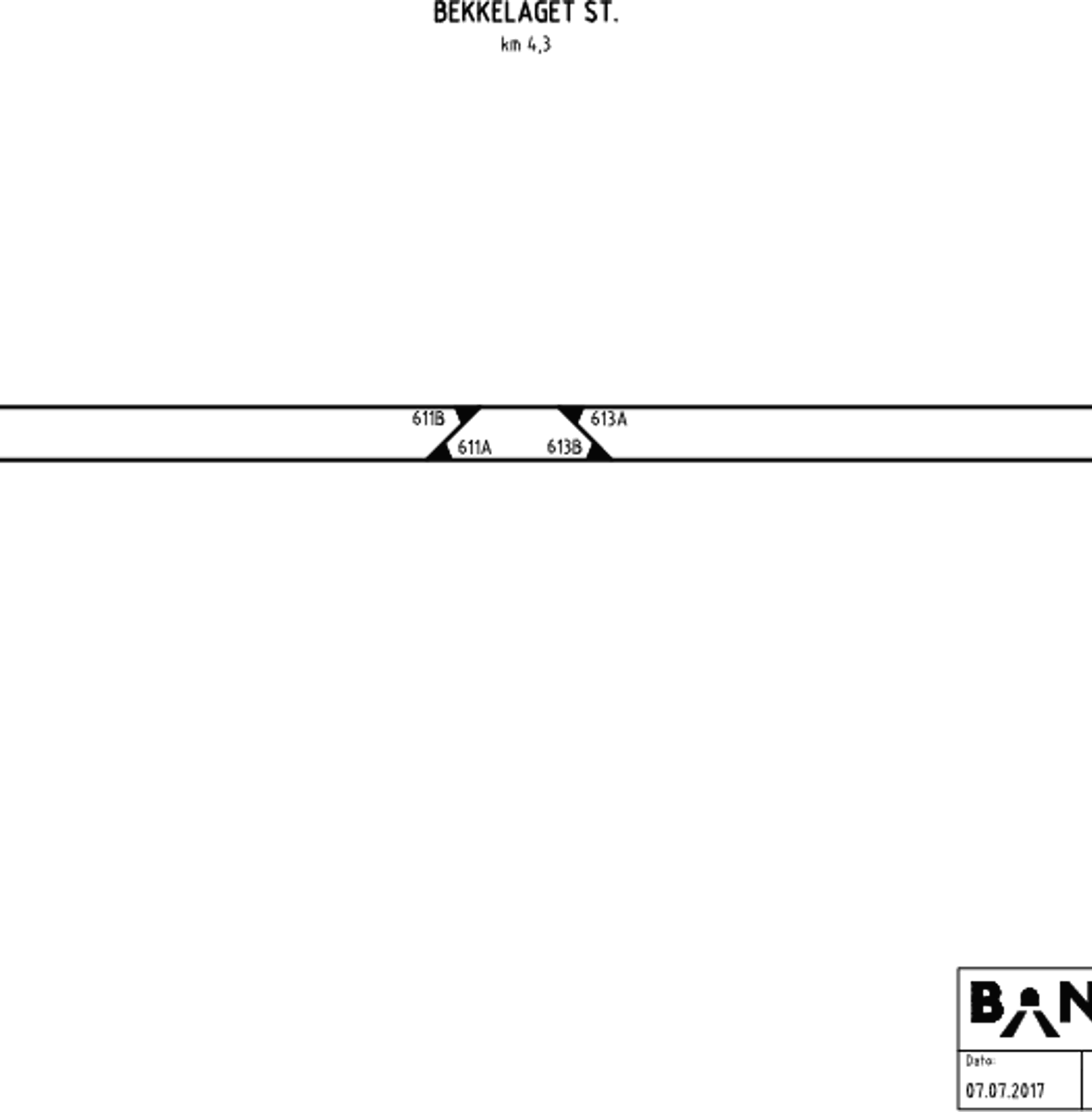 Track plan Bekkelaget station