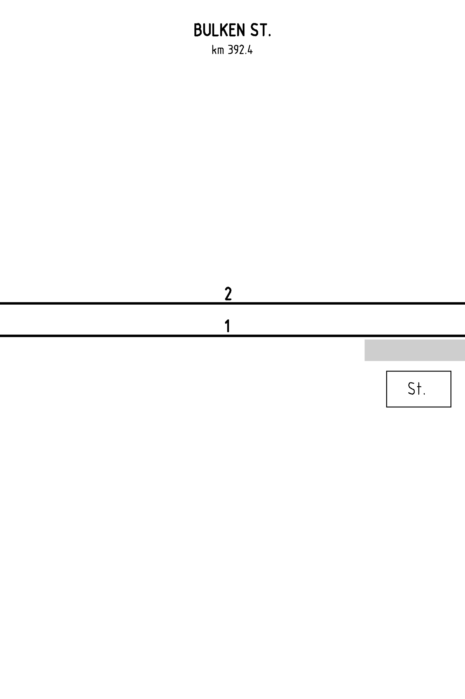 Track plan for Bulken station.