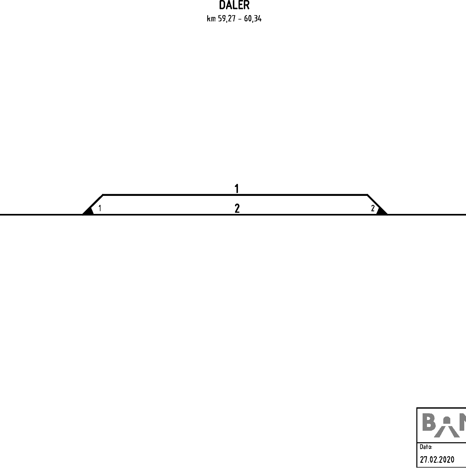 Track plan Daler station
