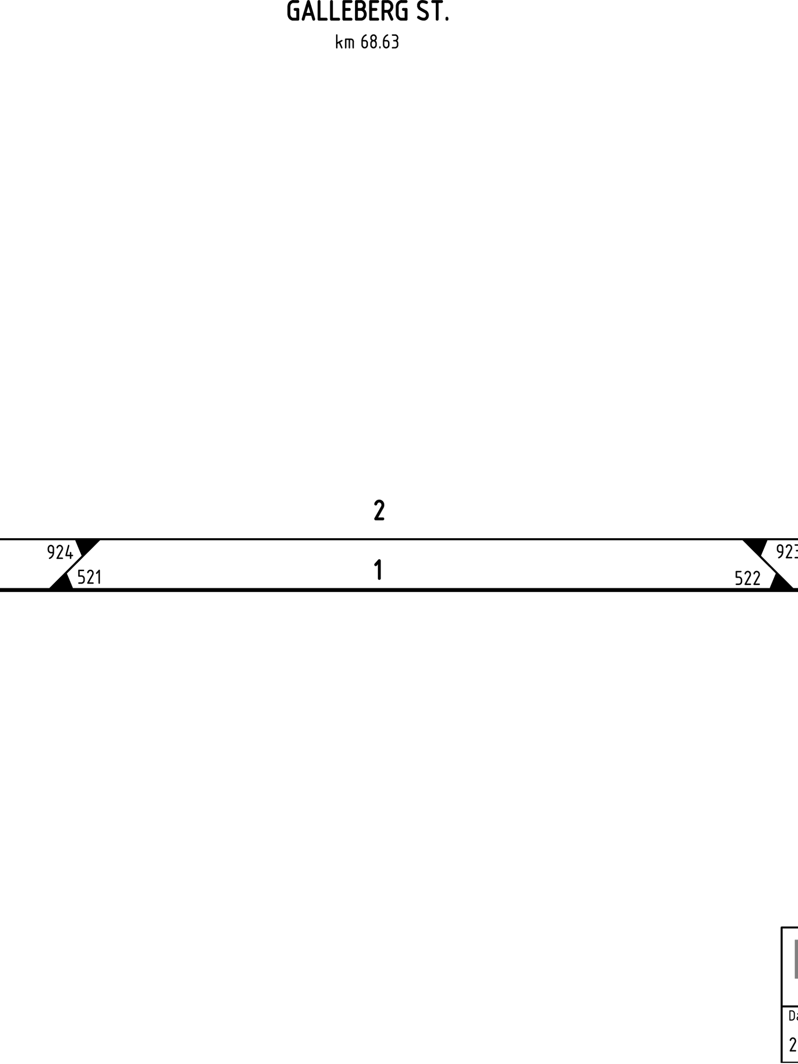 Track plan Galleberg station