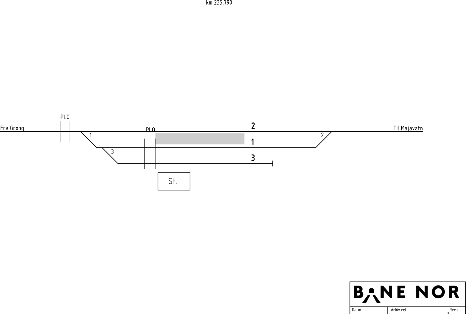 Track plan Harran station