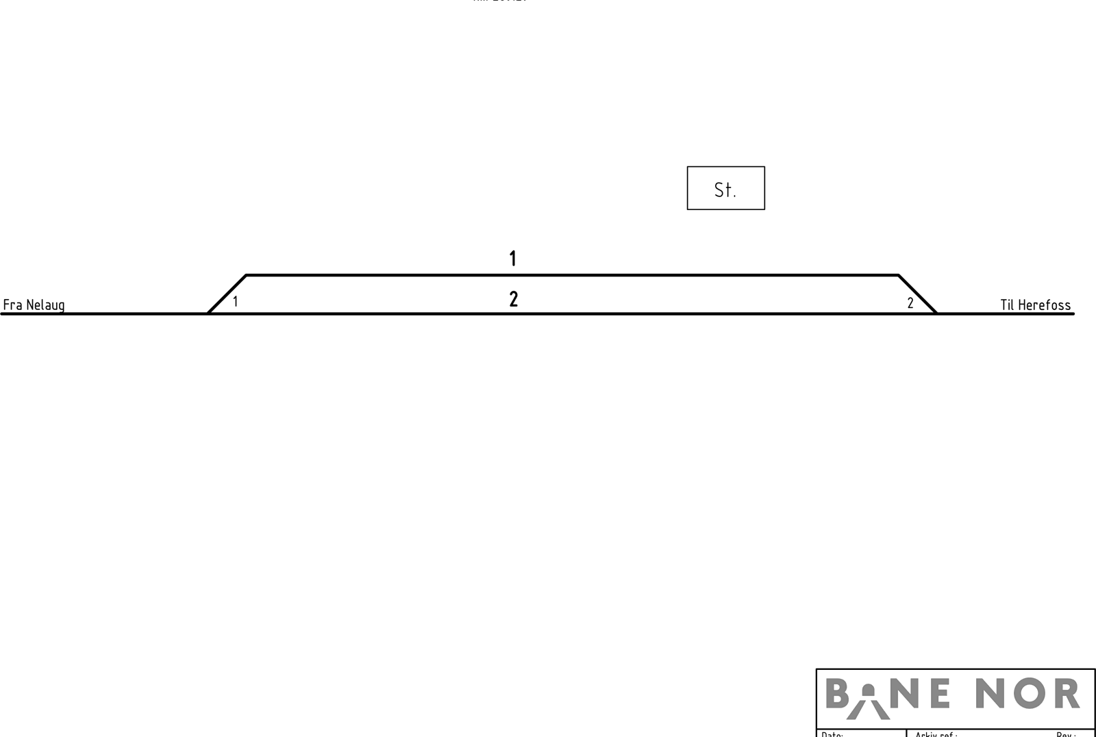 Track plan Helldalsmo station