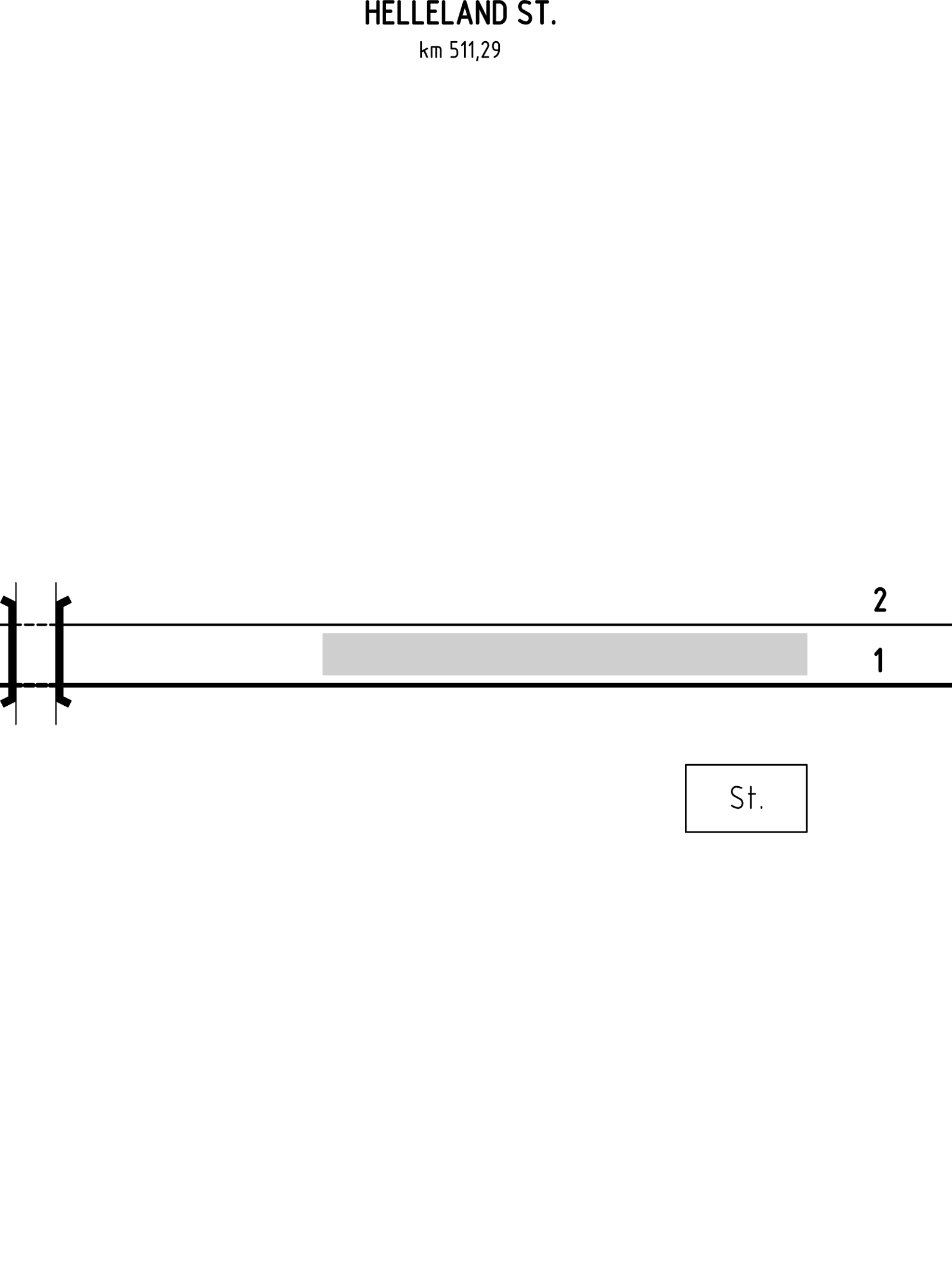 Track plan Helleland station