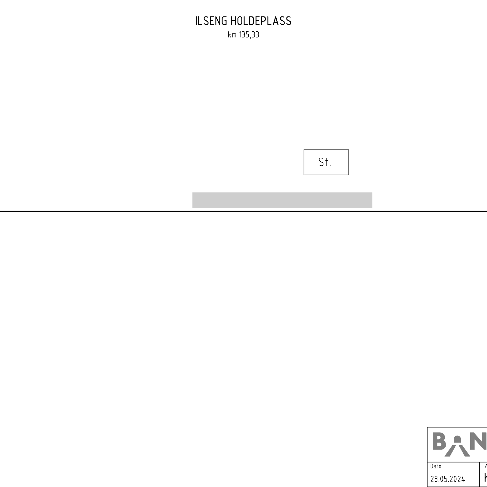 Track plan for Ilseng stasjon