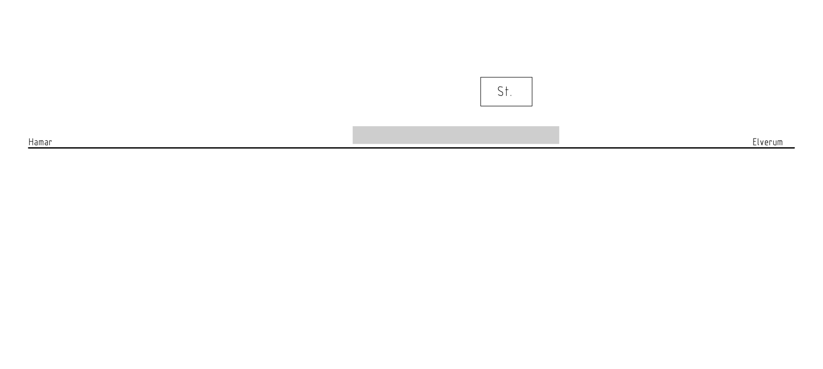 Track plan for Ilseng stasjon