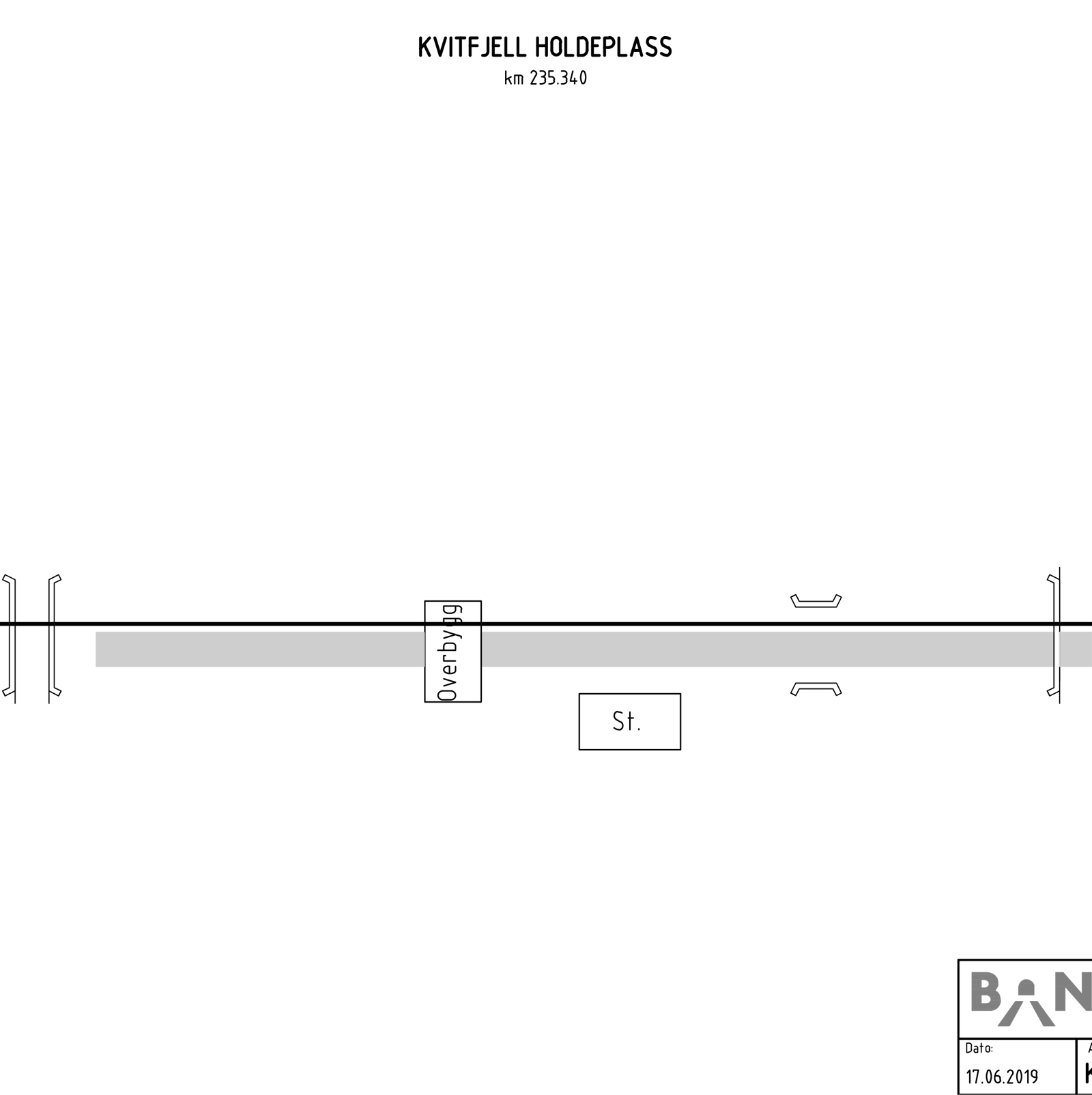 Track plan for Kvitfjell station