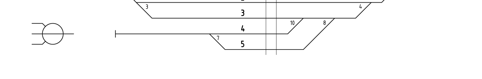 Track plan Kornsjø station