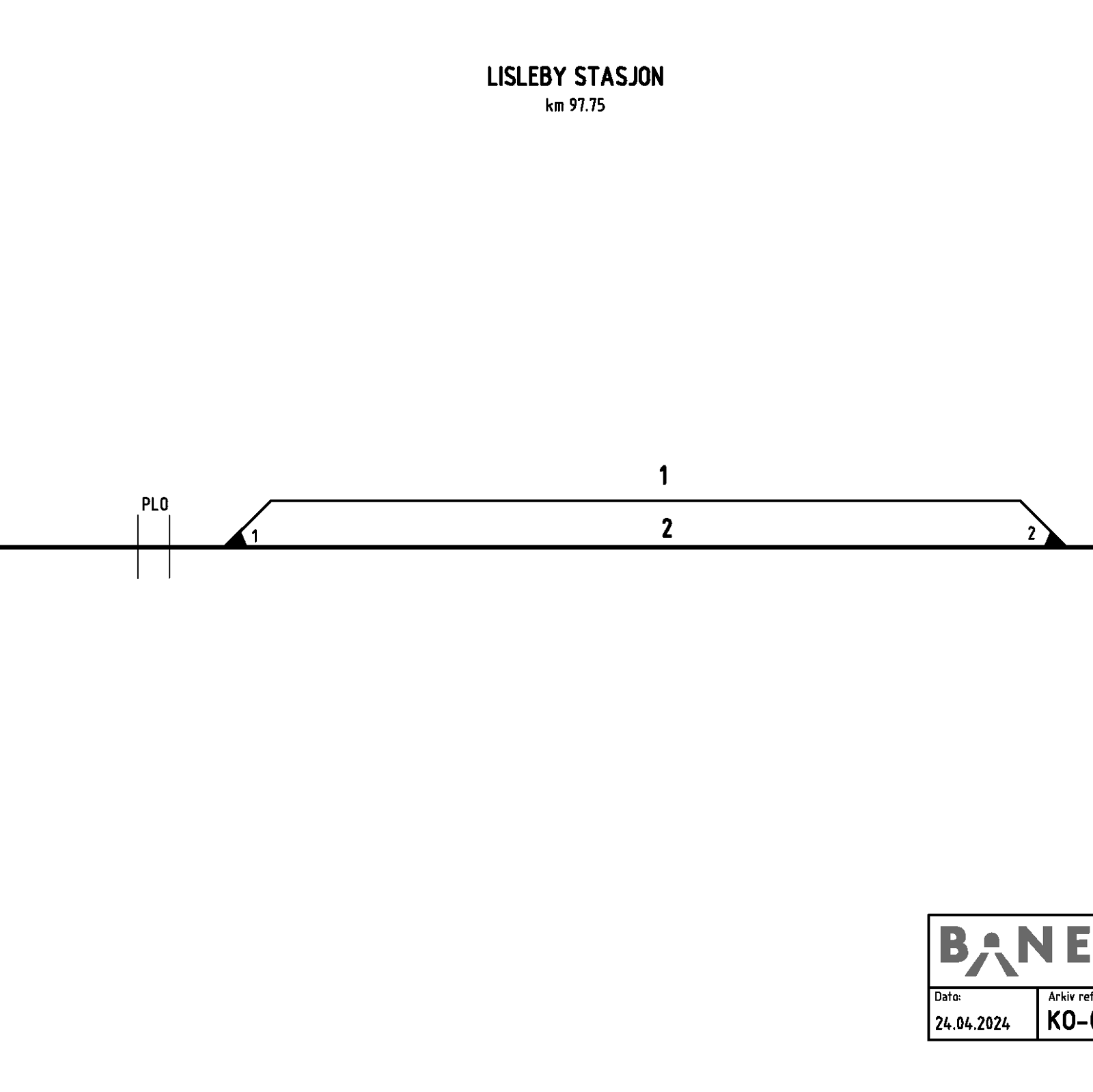 Track plan Lisleby station