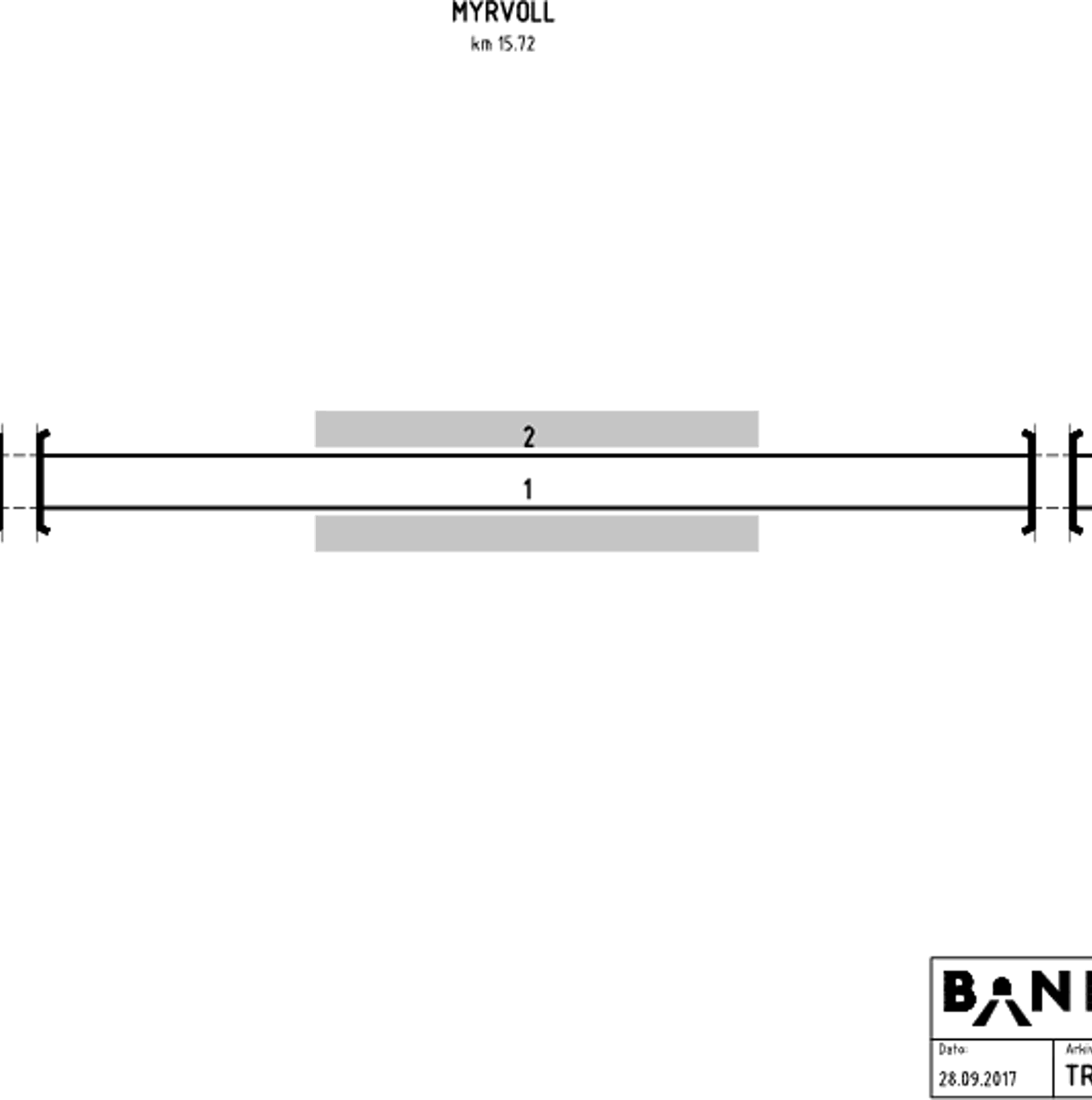 Track plan Myrvoll station