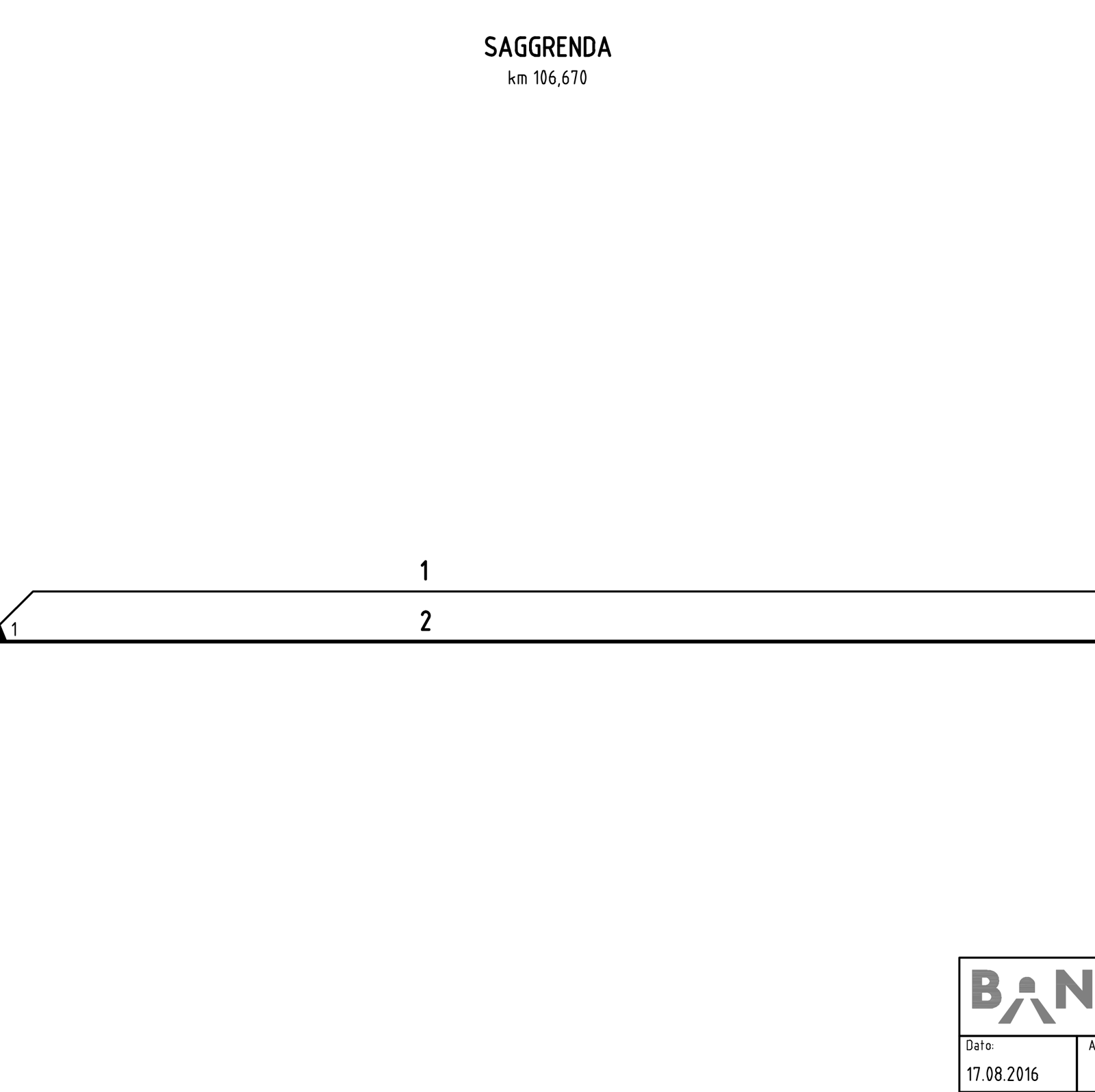 Track plan Saggrenda station