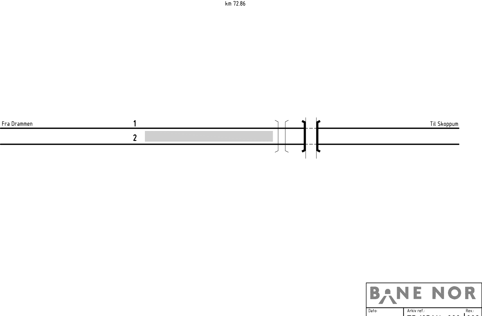 Track plan Sande station