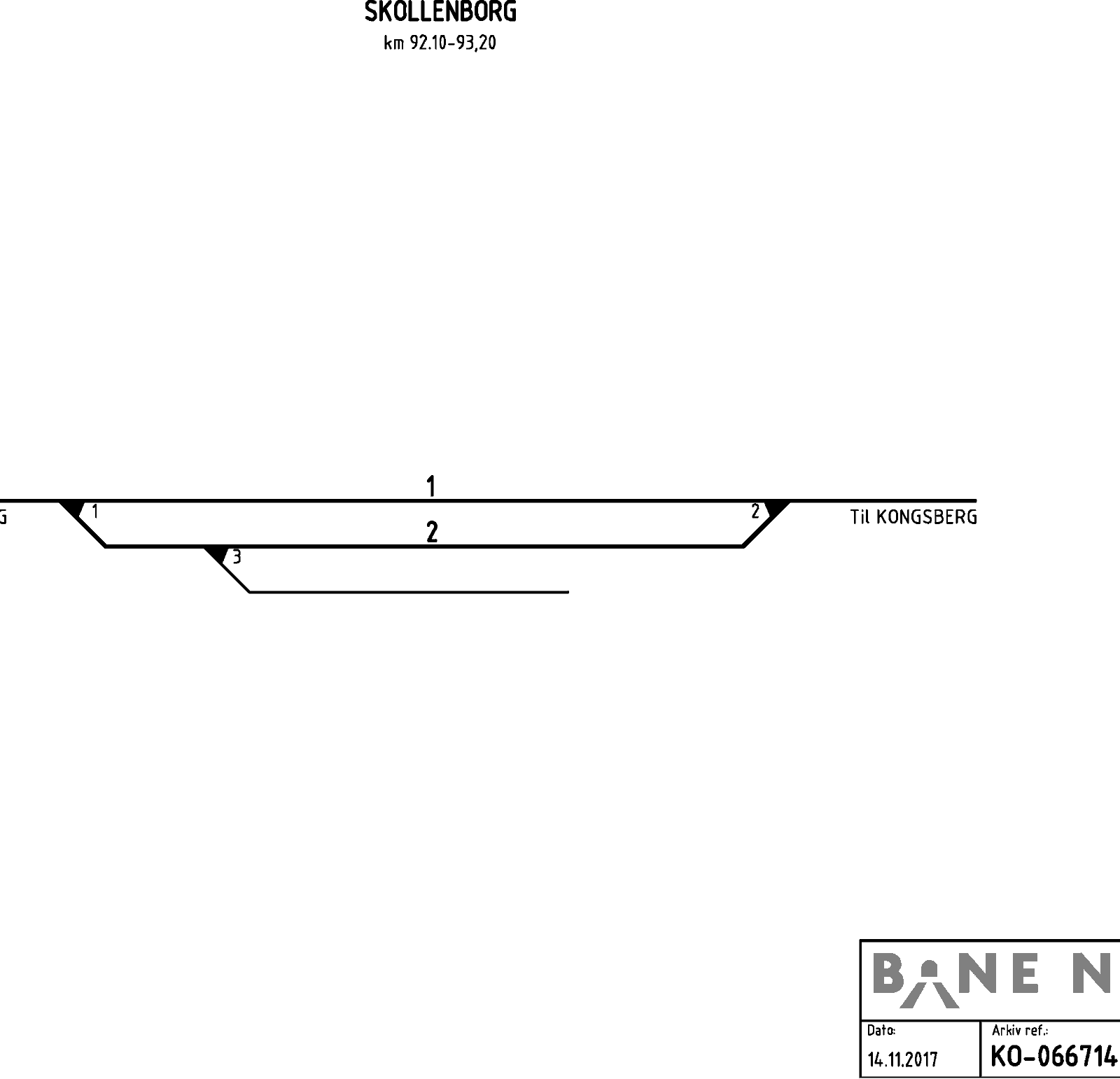 Track plan Skollenborg station