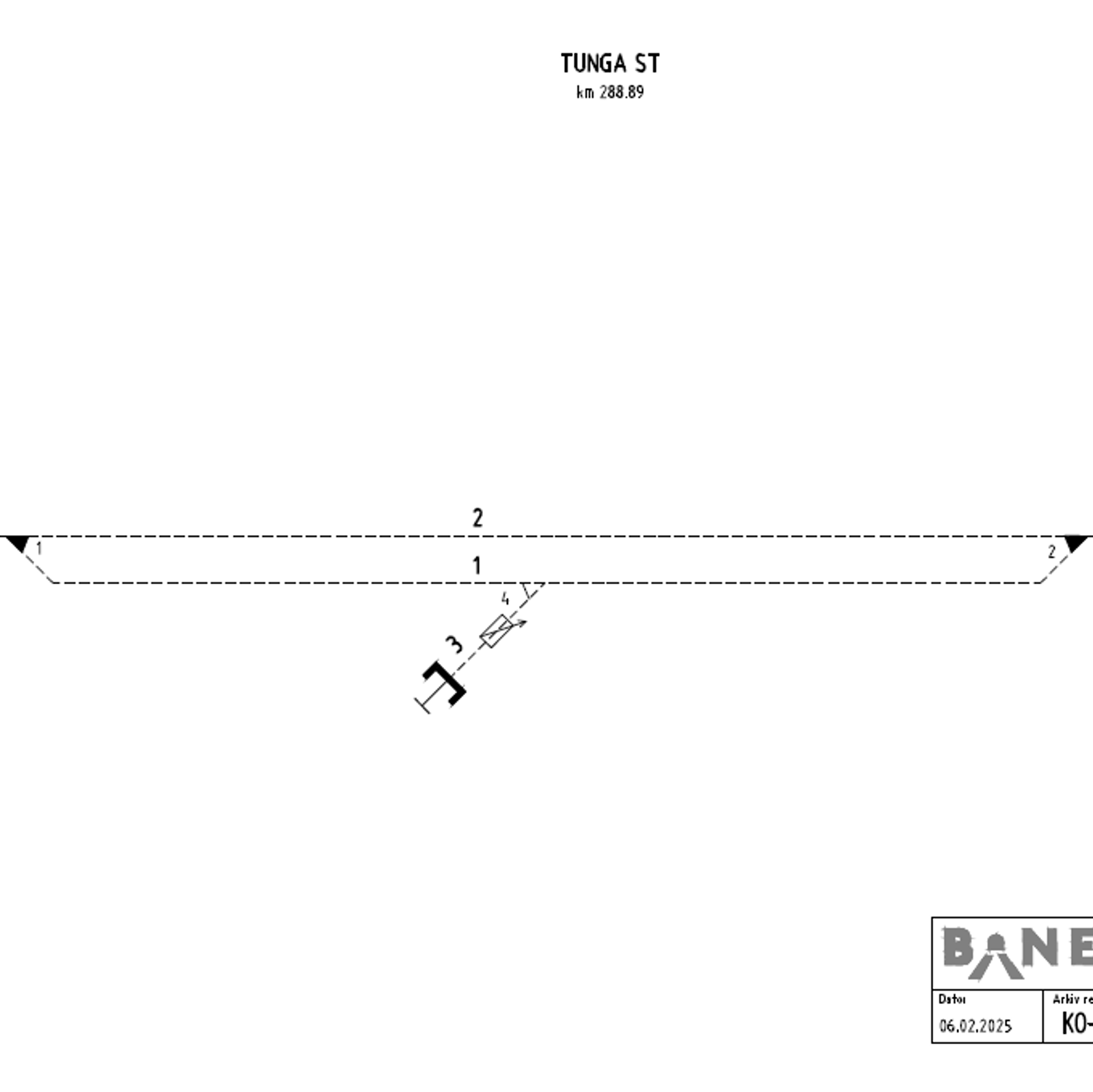 Track plan Tunga station