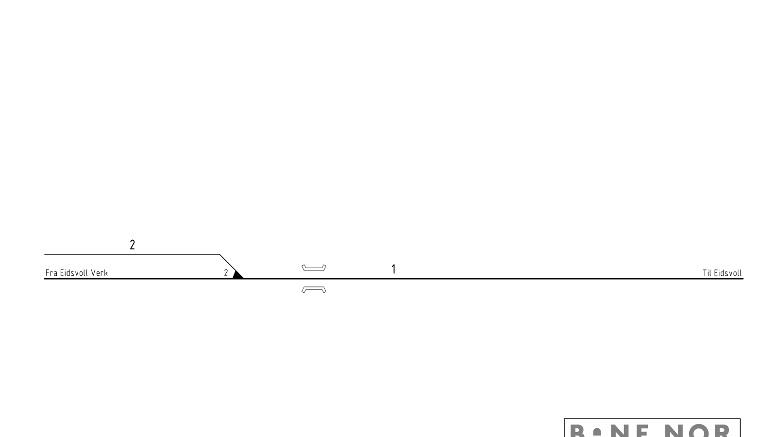 Track plan Venjar station