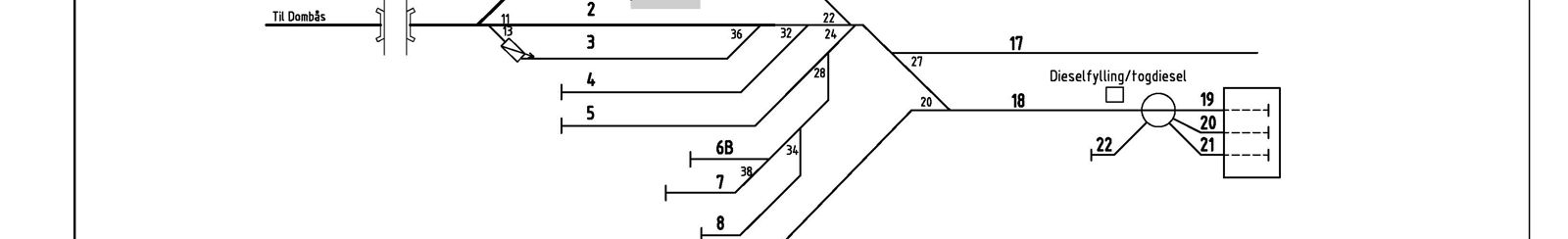 Track plan Åndalsnes station